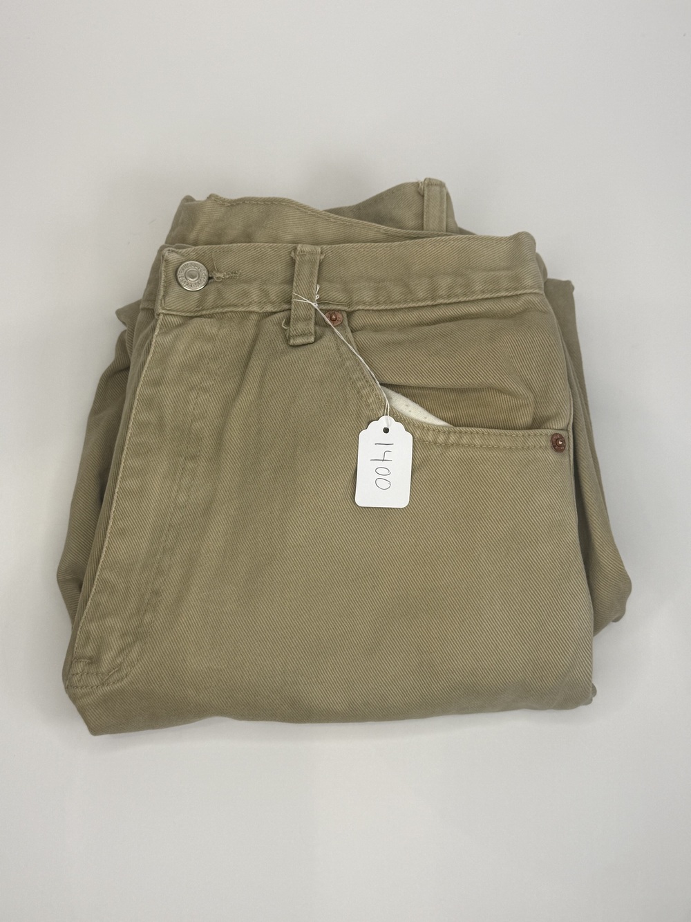 PF-1400 Levi's 501 Tan Jeans